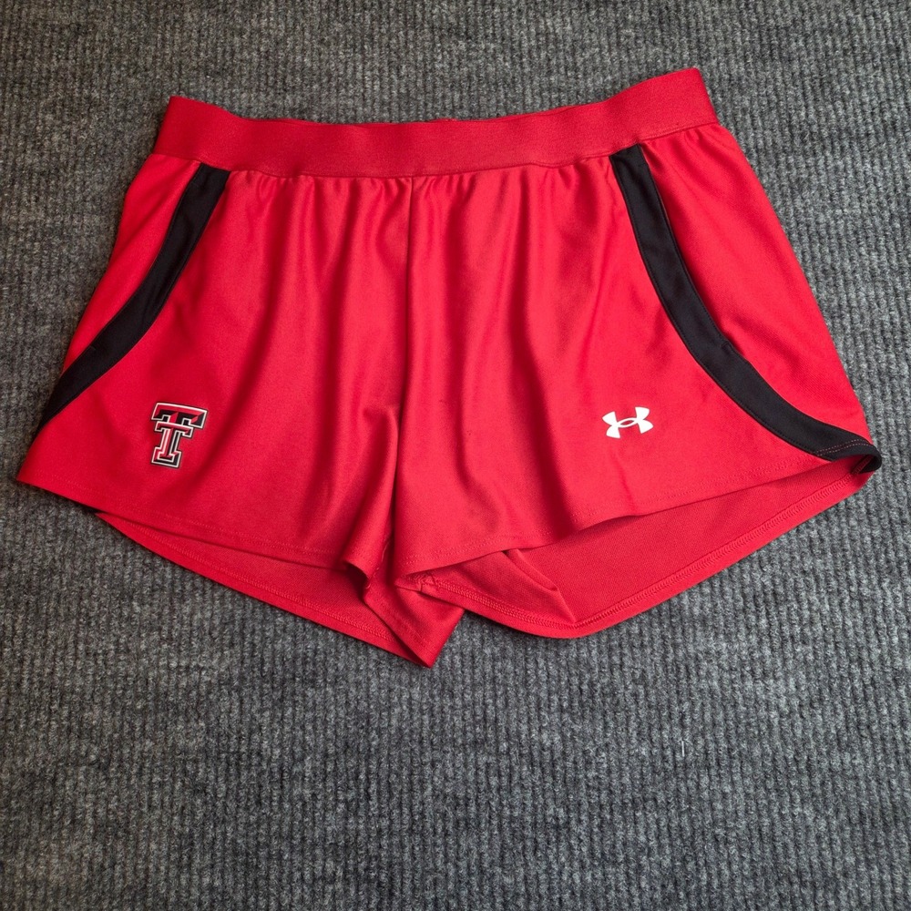 Under Armour Texas Tech Red Raiders Volleyball Shorts‎ Womens Large Athletic